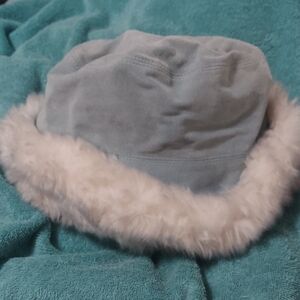 Pelle Studio Wilson Leather Faux Fur Lined Suede Hat